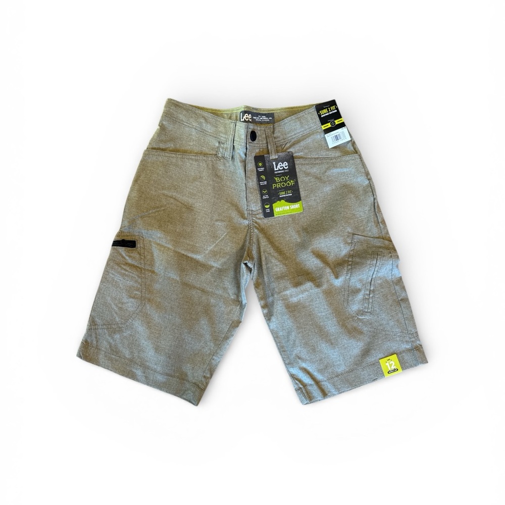 Lee Boys Tan Flat Front Shorts